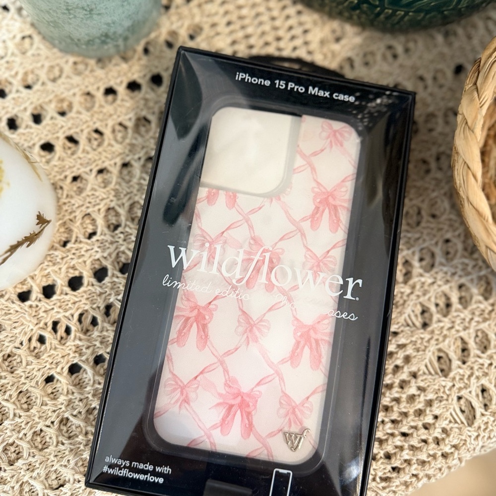 Wildflowers Pink Dragonfly Case for iPhone 15 Pro Max